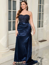 Glitter Patchwork Ankle Length Dress